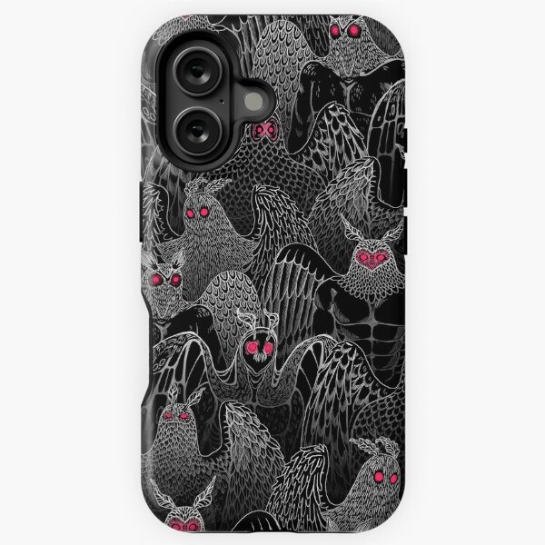Vista previa del artículo con la obra «Muchas caras de Mothman», diseñado y vendido por Paisley Yazel.