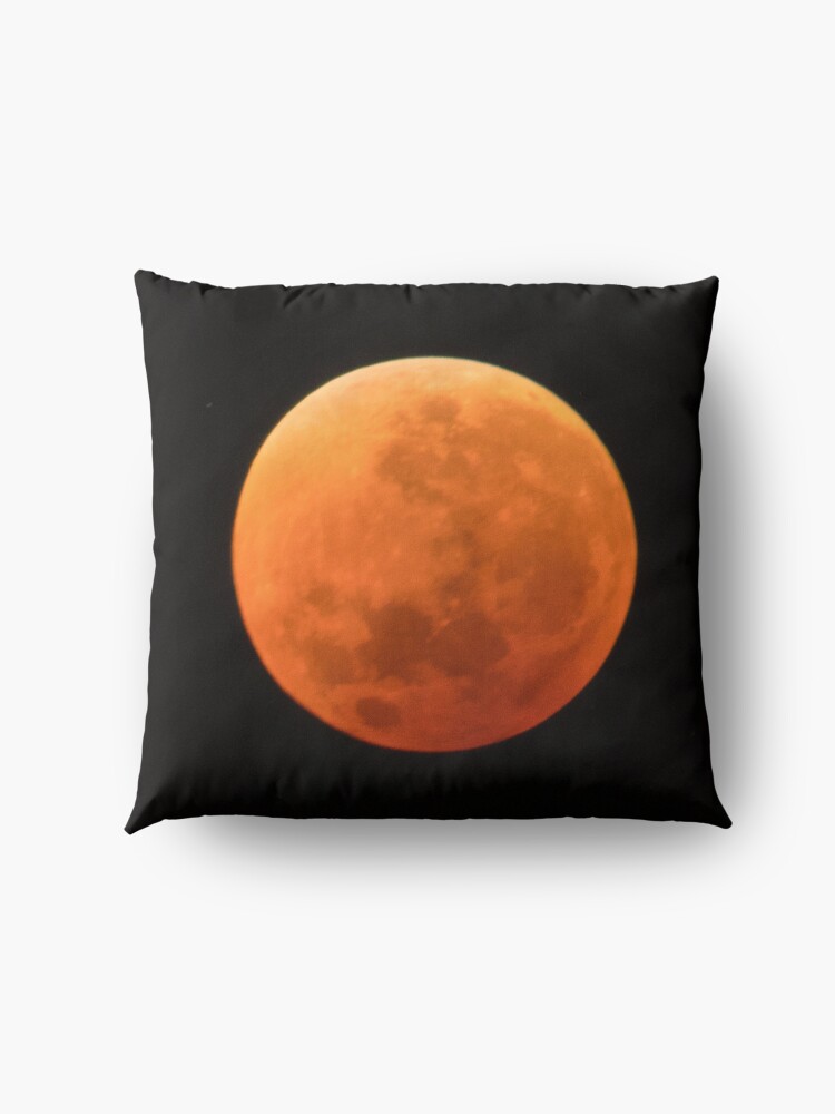 Alternate view of Super Blue Blood Moon Astronomy Graphic Floor Pillow