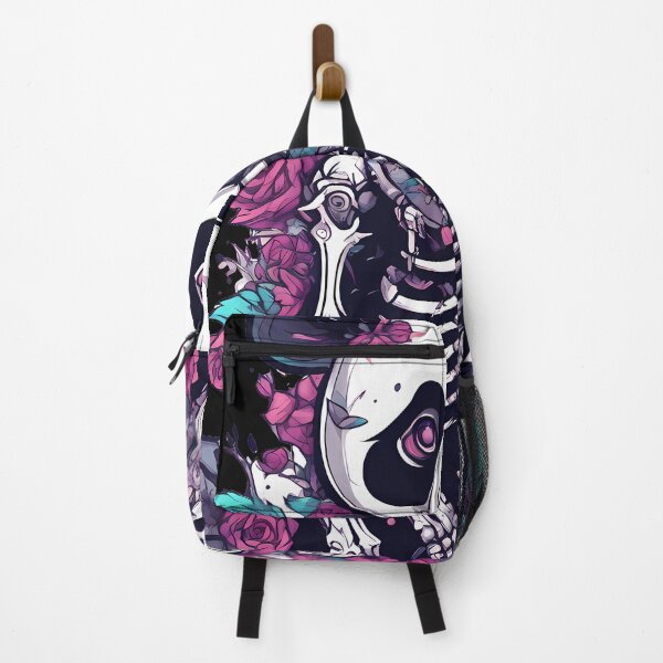 Item preview, Mysterious Panda Skeleton with Dark and Haunting Florals designed and sold by Mechanical-Artt.