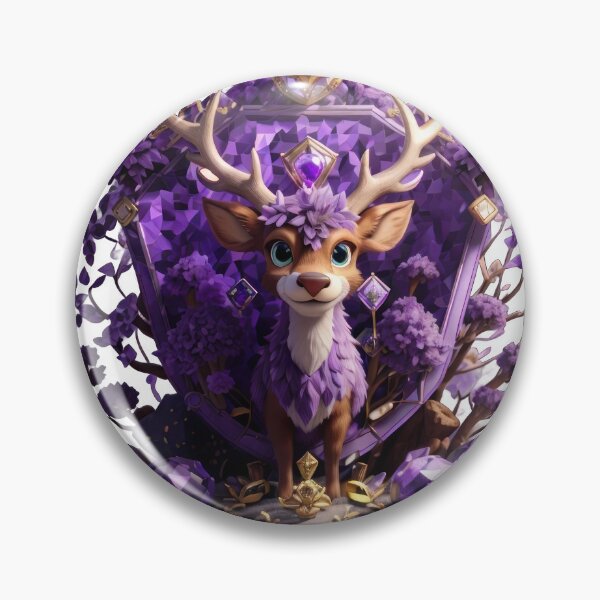 Item preview, Purple Amethyst Deer designed and sold by tankuss.