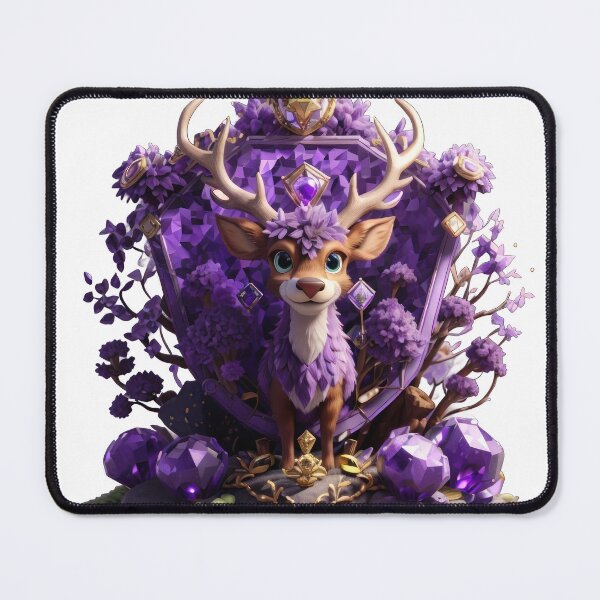 Item preview, Purple Amethyst Deer designed and sold by tankuss.