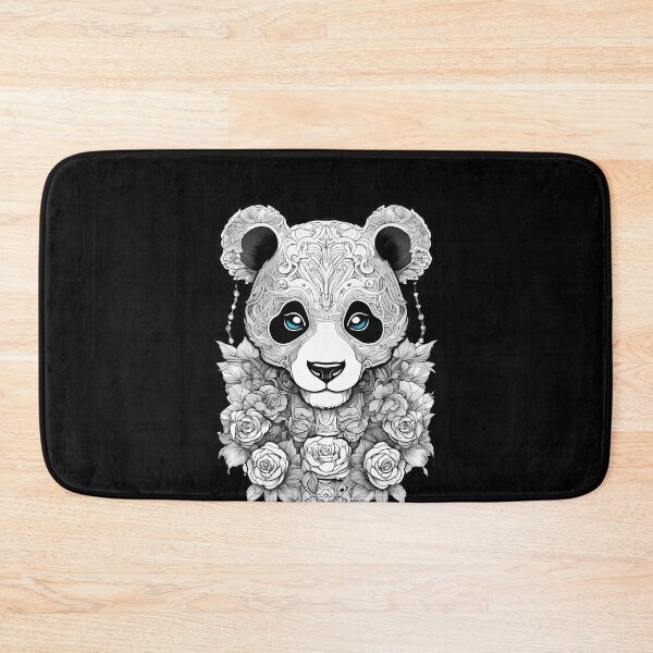 Item preview, Whimsical Panda Creepypasta in a Surreal Floral World designed and sold by Mechanical-Artt.