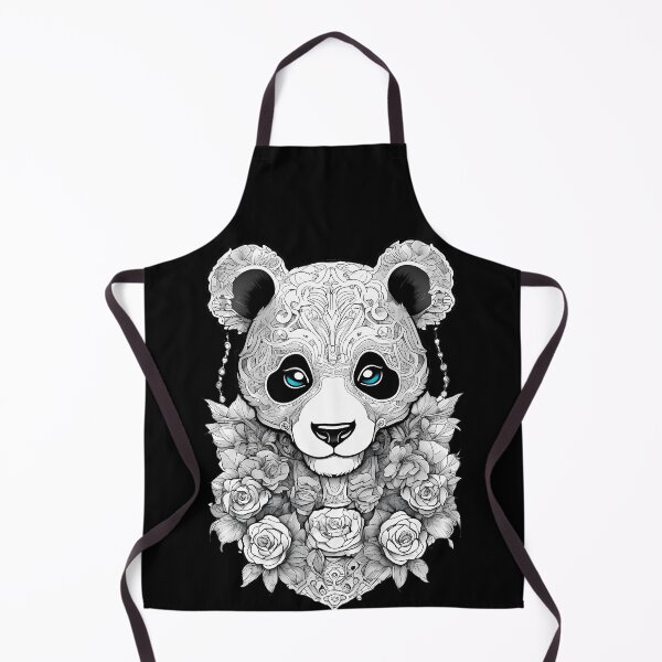 Item preview, Whimsical Panda Creepypasta in a Surreal Floral World designed and sold by Mechanical-Artt.