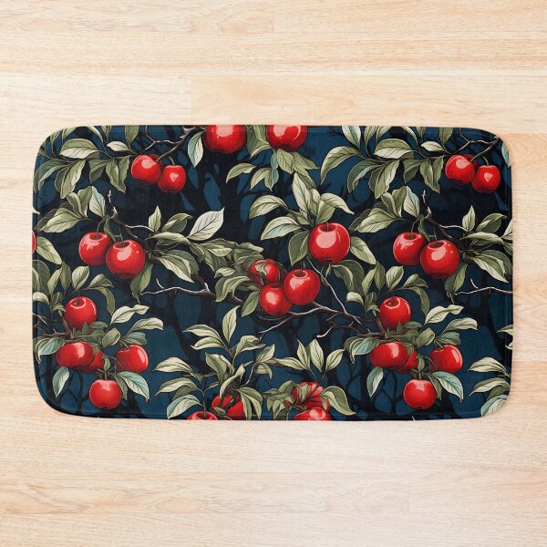 Item preview, "Crimson Harvest: A Tree Laden with Goodness"—an autumn composition in crimson and the last of the green leaves on dark background in a season called Harvest designed and sold by ignasirus.
