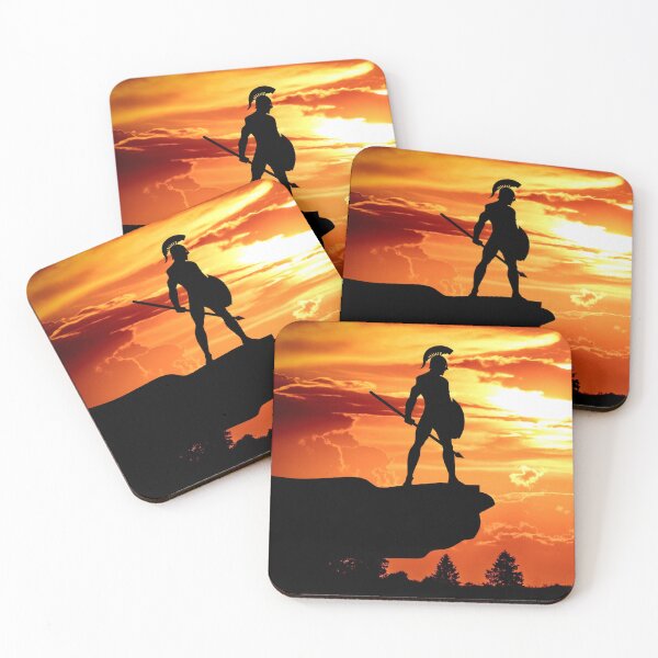 Item preview, Spartan Silhouette, Sunset designed and sold by WartimeTShirts.