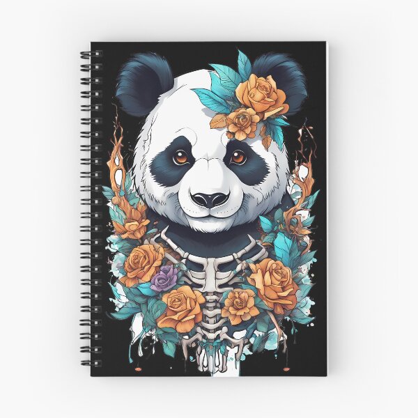Item preview, Charming Yet Unsettling Panda Skeleton amidst Florals designed and sold by Mechanical-Artt.