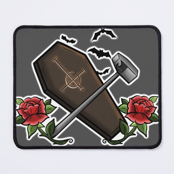 Item preview, Square Hammer The Band Ghost Sticker designed and sold by CosmicWitch616.