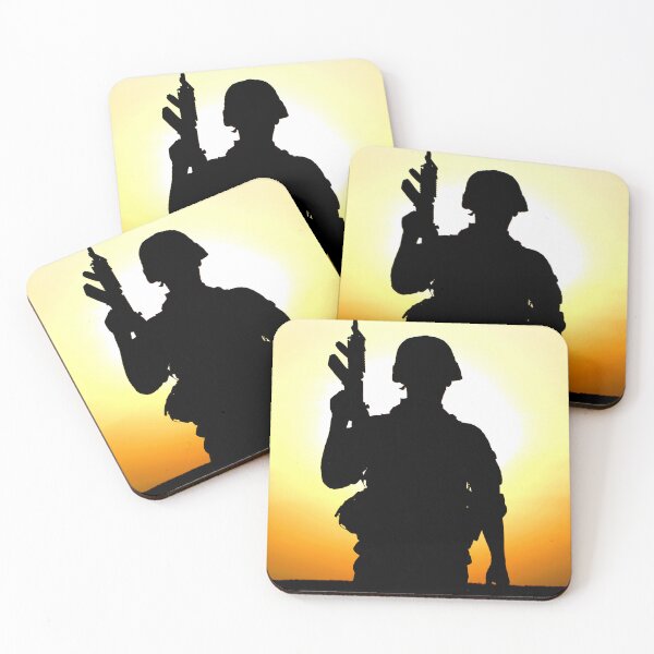 Item preview, Military soldier silhouette designed and sold by WartimeTShirts.