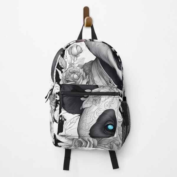 Item preview, Enigmatic Panda Creepypasta with Intricate Florals designed and sold by Mechanical-Artt.