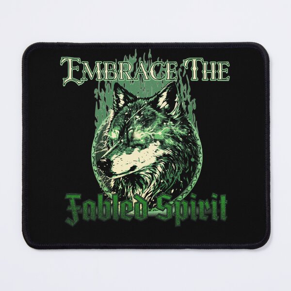 Item preview, Embrace The Fabled Spirit Wolf Green designed and sold by MythikCreationz.
