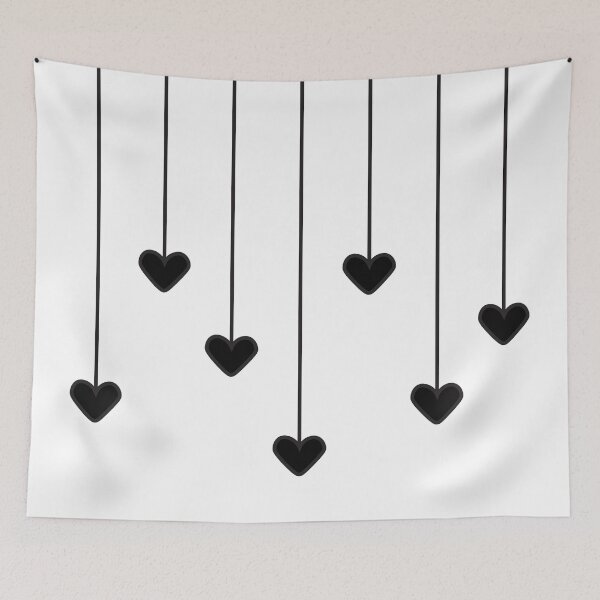 Item preview, Strings of Black Hearts designed and sold by WoahDesigns.