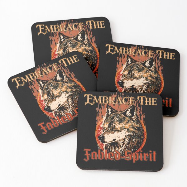 Item preview, Embrace The Fabled Spirit Wolf Red designed and sold by MythikCreationz.