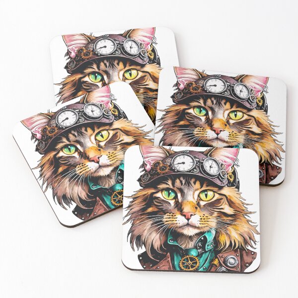 Item preview, Steampunk Cat designed and sold by ILikeToasters.