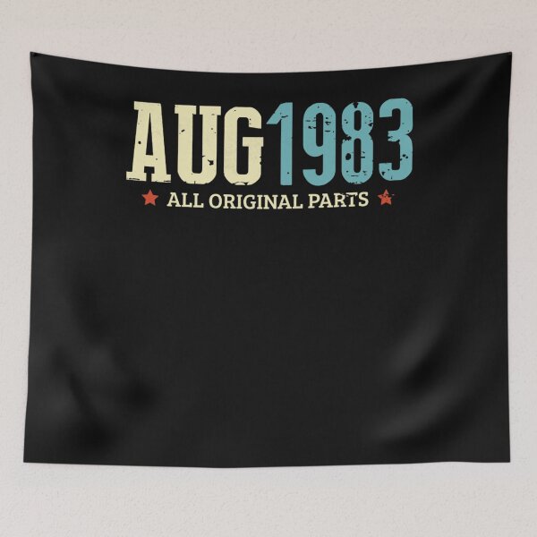 Item preview, Funny August 1983 Original Parts Vintage 37th Birthday  designed and sold by DoloresegmanD.