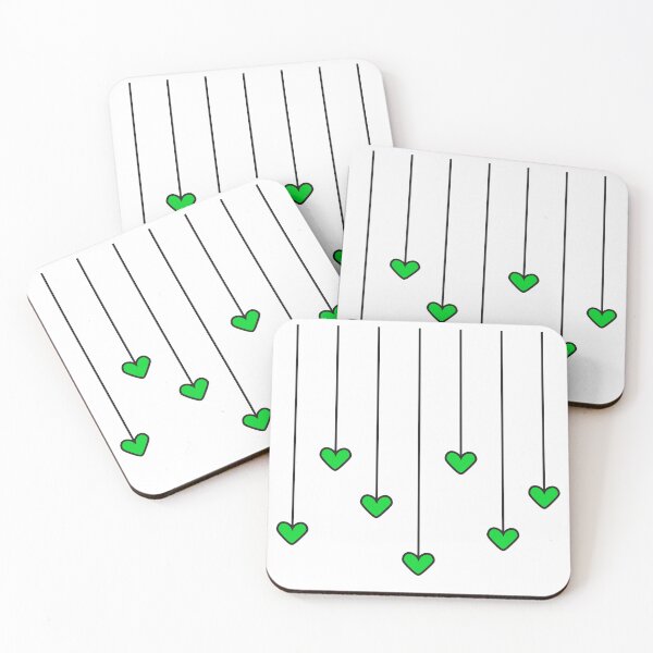 Item preview, Strings of Green Hearts designed and sold by WoahDesigns.