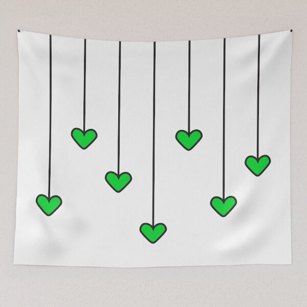 Item preview, Strings of Green Hearts designed and sold by WoahDesigns.