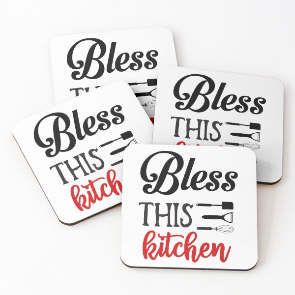 Item preview, bless this kitchen- kitchen quotes designed and sold by Studio-Pixel.