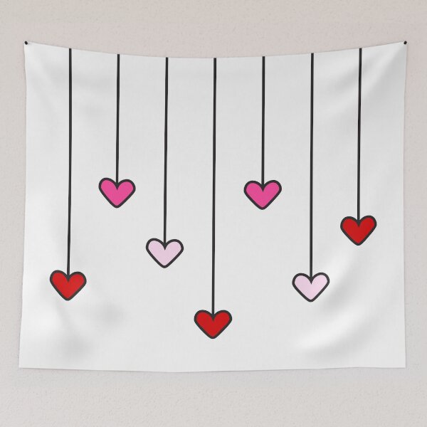 Item preview, Strings of Various Pink Hearts designed and sold by WoahDesigns.