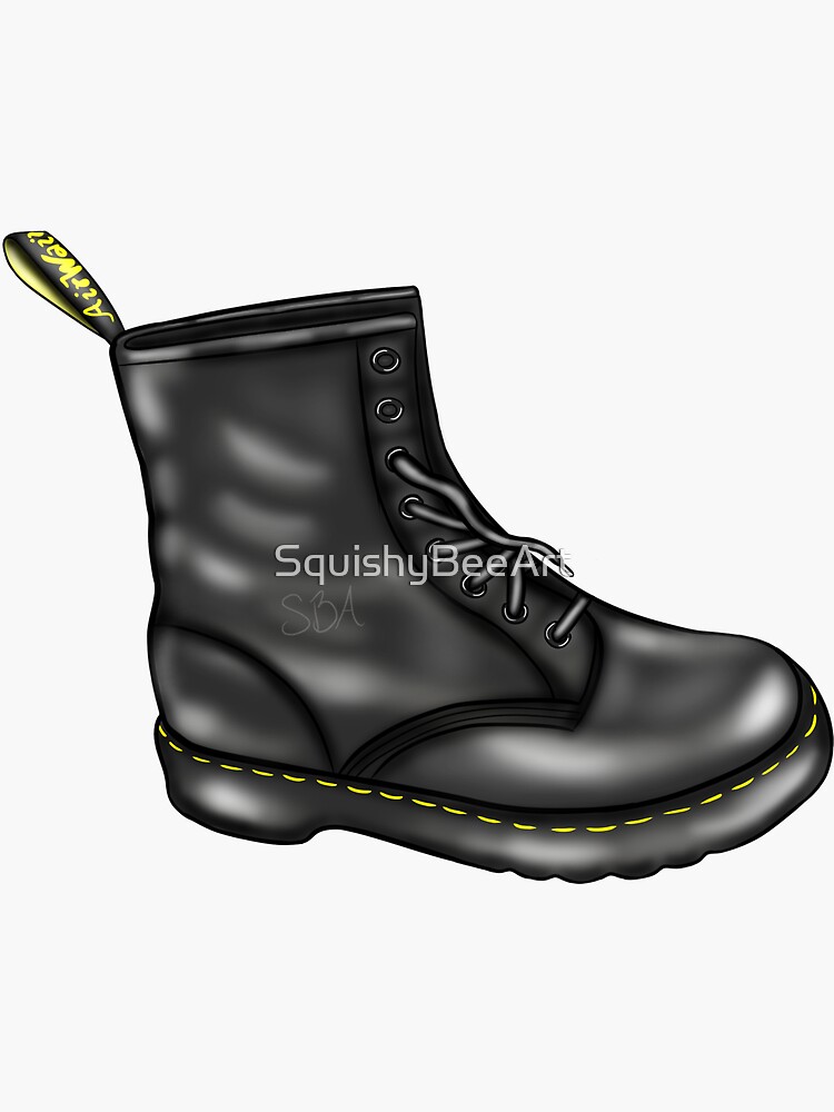 Doc Marten Boot Drawing