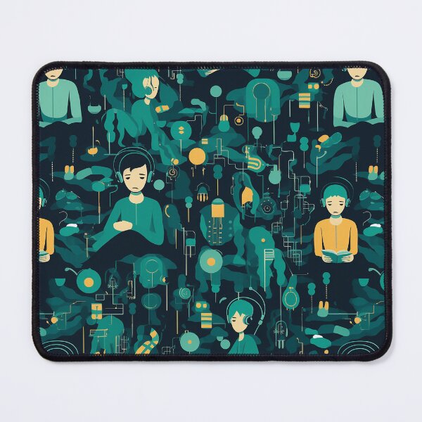 Item preview, Empathy Social Anxiety Introversion seamless designed and sold by Piyakan.
