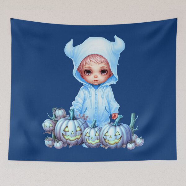 Item preview, Halloween little blue devil designed and sold by Astralia.