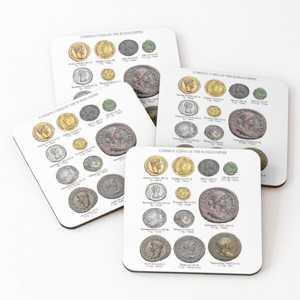 Item preview, Ancient Roman Coins Lithograph designed and sold by DukeGroovy.