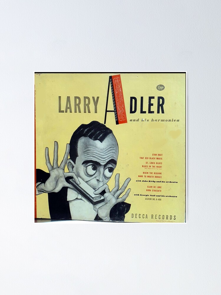 Larry Adler and his harmonica, 78 rpm album cover Great period