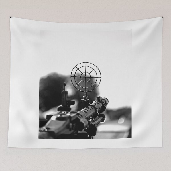Item preview, WW2 MG42 German Machine gun in action - Black & WHite designed and sold by WartimeTShirts.