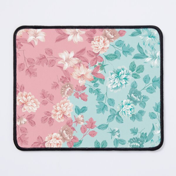 Item preview, pink, mint, floral, watercolors, rose, vintage flower, wildflower, flower garden. lily designed and sold by mintdiamond21.