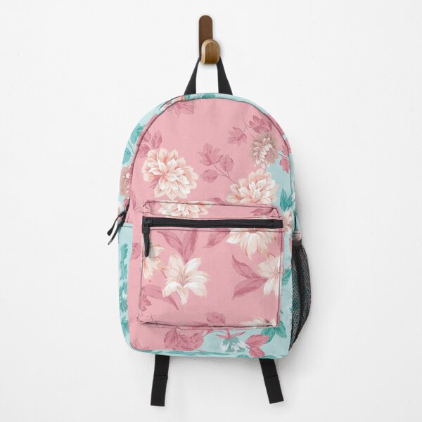 Item preview, pink, mint, floral, watercolors, rose, vintage flower, wildflower, flower garden. lily designed and sold by mintdiamond21.