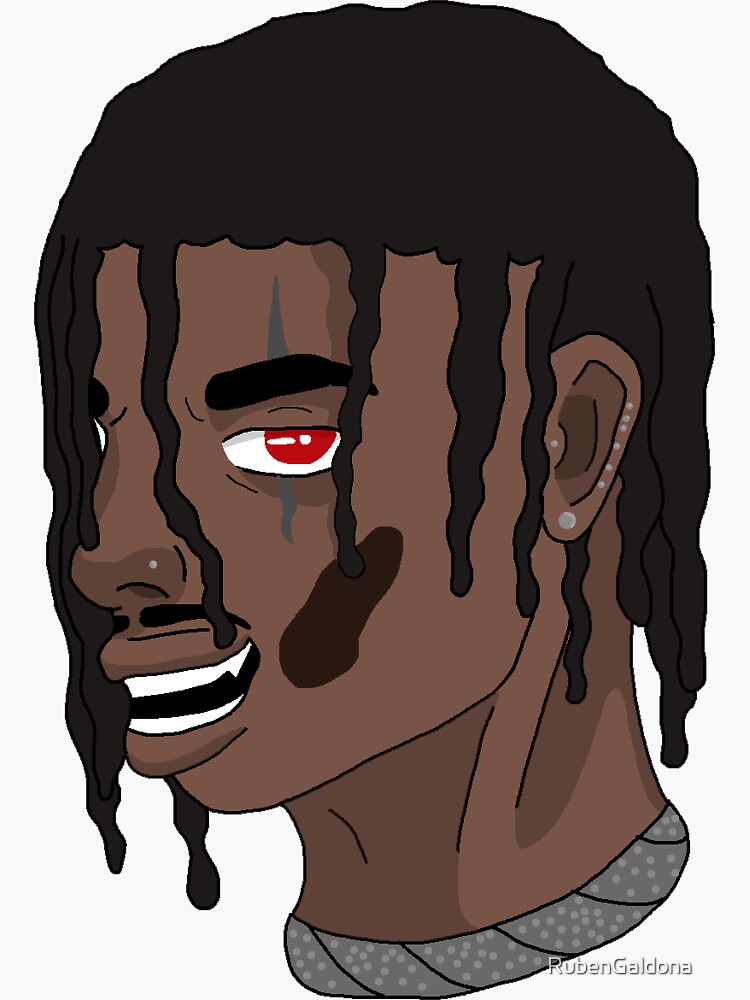 Playboi Carti King Vamp Opium Sticker by RubenGaldona