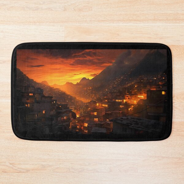 Item preview, Favelas in Sunset #1 designed and sold by tensorbrush.