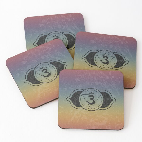 Item preview, Brow Chakra Lotus - Rainbow Sunset + Coal designed and sold by Irene Estelle.