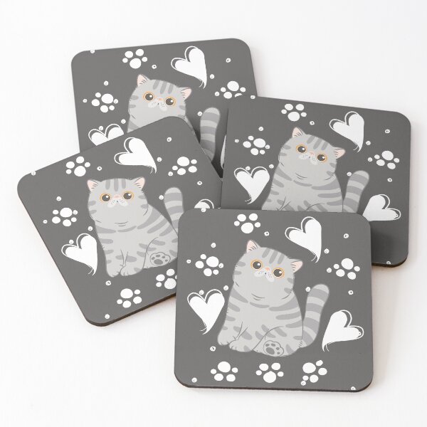 Item preview, Cute Gray Tabby Exotic Shorthair Persian Cat  designed and sold by lulululupaint.
