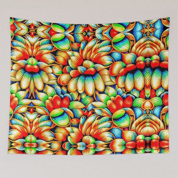Item preview, all-in,Sweet Meaning of Kalaya Flower: Replace the idea of ​​starting over with a colorful Kalaya flower pattern. Sophisticated design and peaceful atmosphere designed and sold by Atroce.