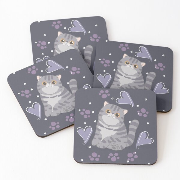 Item preview, Cute Lilac Tabby Exotic Shorthair Persian Cat  designed and sold by lulululupaint.