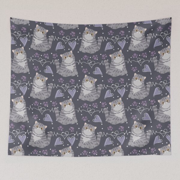 Item preview, Cute Lilac Tabby Exotic Shorthair Persian Cat  designed and sold by lulululupaint.