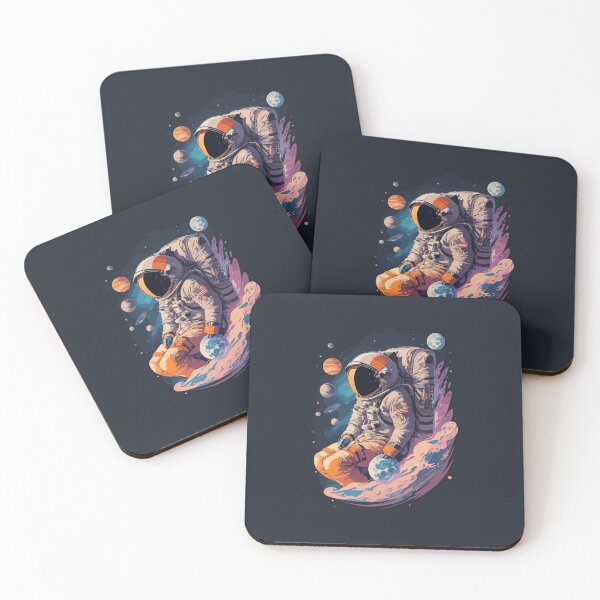 Item preview, Galactic Exploration: Intricate Astronaut Design Amidst Cosmic Wonder designed and sold by TrendyArtInk.