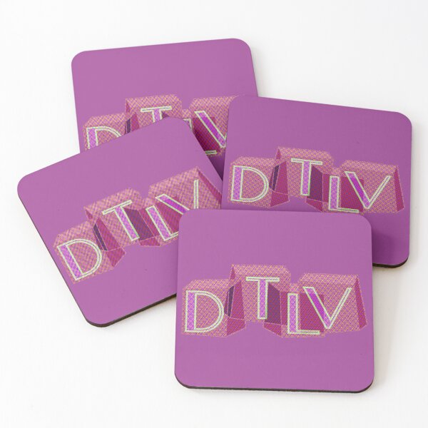 Item preview, Downtown Las Vegas DTLV Retro Pink designed and sold by sabreart.