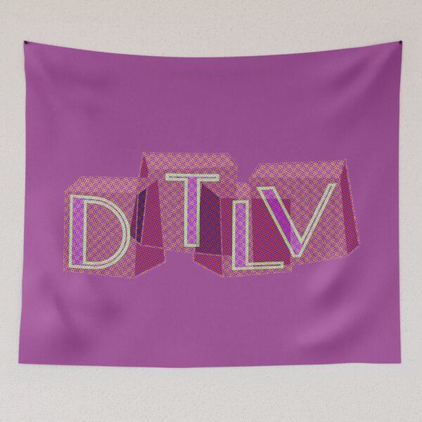 Item preview, Downtown Las Vegas DTLV Retro Pink designed and sold by sabreart.