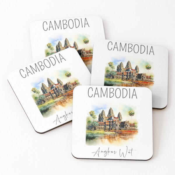 Item preview, A Watercolor Design of the Angkor Wat - Cambodia designed and sold by Sketch-Shack.