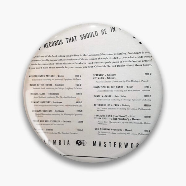Item preview, 15 SINGLE RECORDS THAT SHOULD BE IN EVERY HOME, Classical 78 RPM advertisement designed and sold by Vintaged.