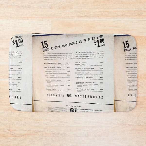 Item preview, 15 SINGLE RECORDS THAT SHOULD BE IN EVERY HOME, Classical 78 RPM advertisement designed and sold by Vintaged.