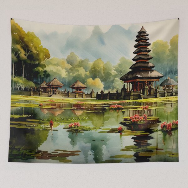 Item preview, A Watercolor Design of Bali - Indonesia designed and sold by Sketch-Shack.