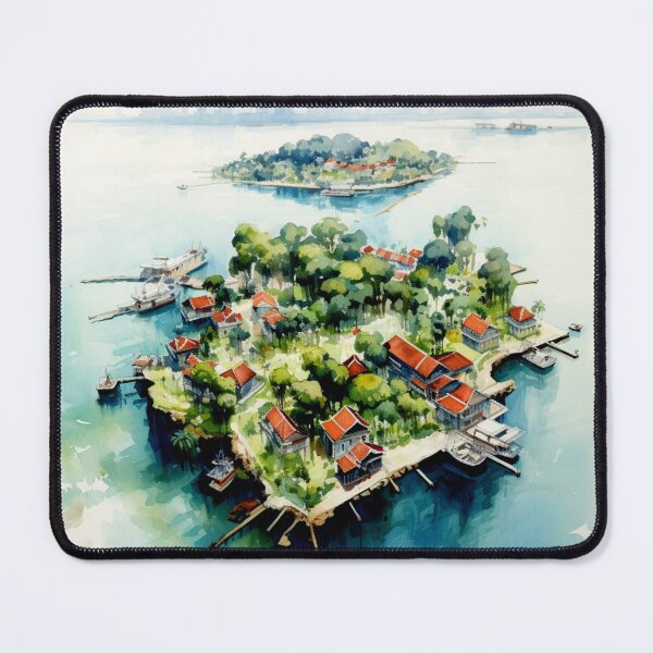 Item preview, A Watercolor Design of Jakarta - Indonesia designed and sold by Sketch-Shack.
