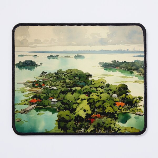 Item preview, A Watercolor Design of Jakarta - Indonesia designed and sold by Sketch-Shack.