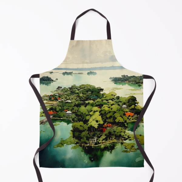 Item preview, A Watercolor Design of Jakarta - Indonesia designed and sold by Sketch-Shack.