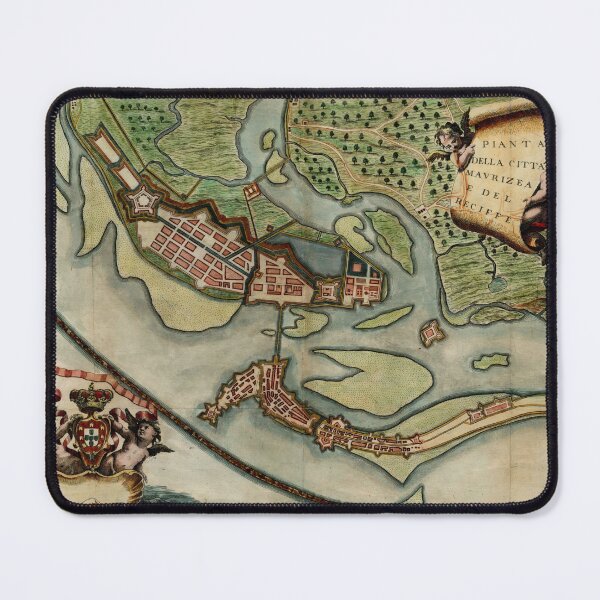 Item preview, Vintage Map of Recife Brazil (1698) designed and sold by BravuraMedia.