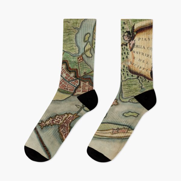 Item preview, Vintage Map of Recife Brazil (1698) designed and sold by BravuraMedia.