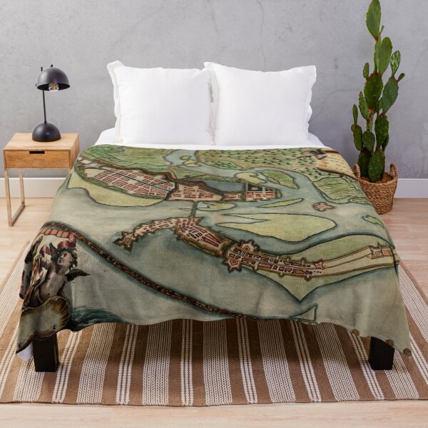 Item preview, Vintage Map of Recife Brazil (1698) designed and sold by BravuraMedia.
